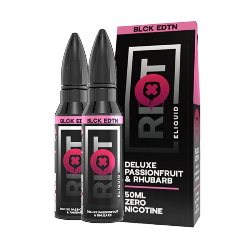 Riot Squad Black Edition Deluxe Passionfruit & Rhubarb | 2 x 50ml