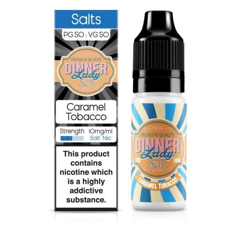 Dinner Lady - Caramel Tobacco 10ml Salt Nic E-Liquid