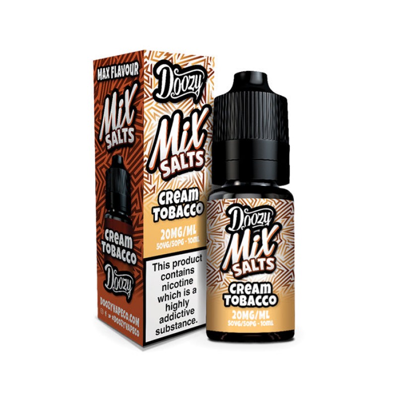 Doozy Mix Cream Tobacco 10ml Nic Salt E-Liquid