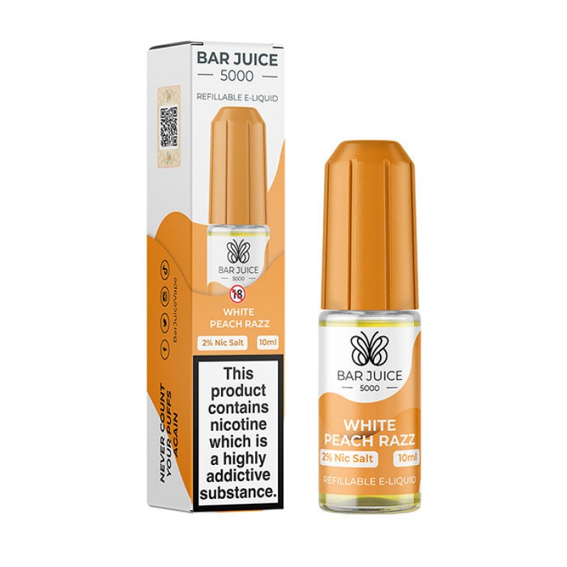 Bar Juice White Peach Razz Nicotine Salt E-Liquid