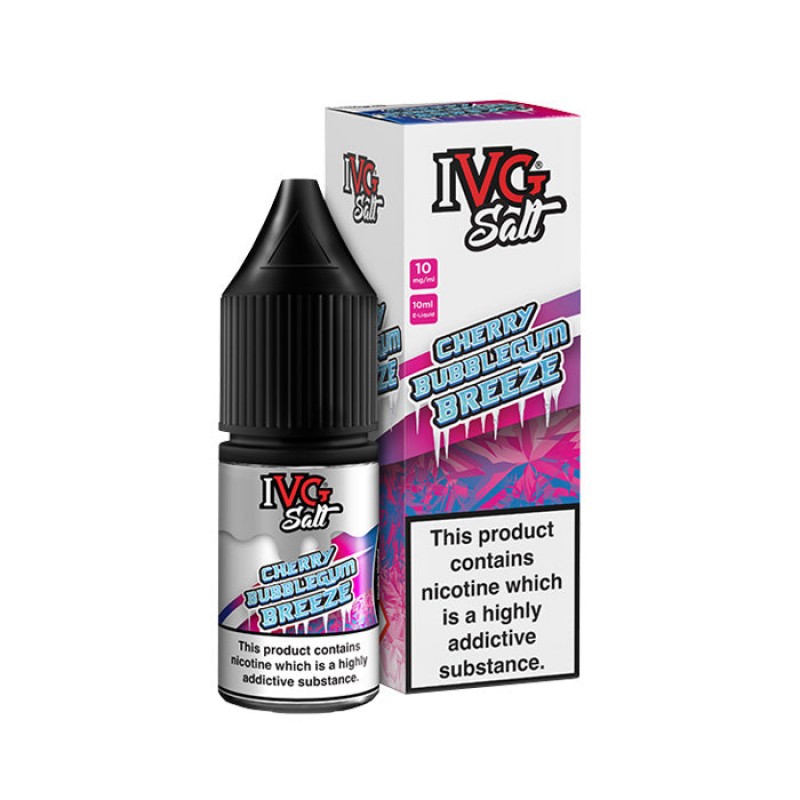 IVG Sub Zero Cherry Bubblegum Breeze 10ml Nic Salt...