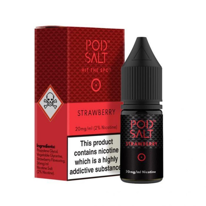 Pod Salt Strawberry 10ml Nicotine Salt E-Liquid