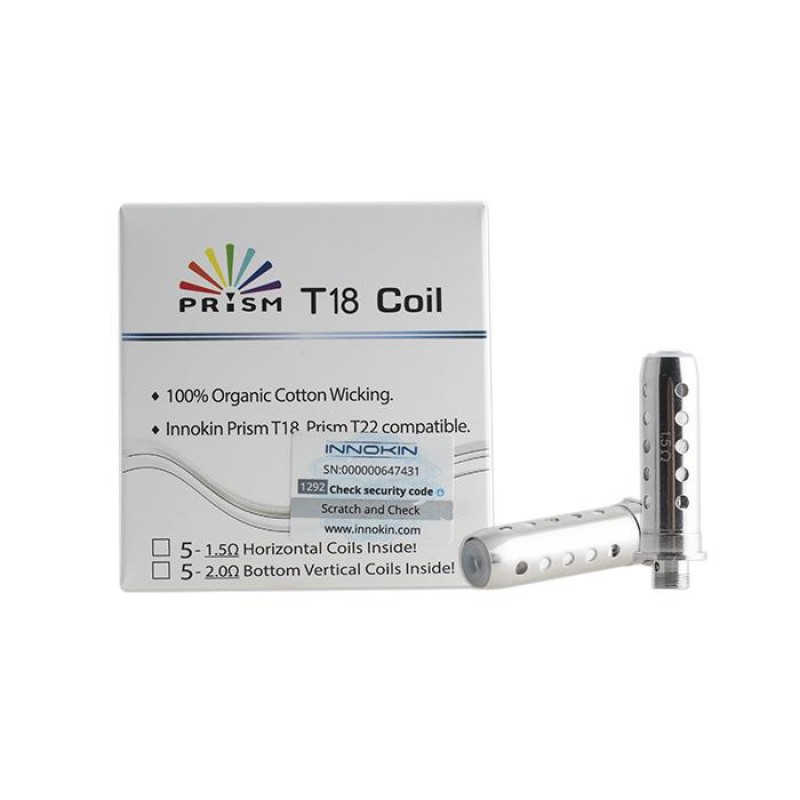 Innokin Prism T-18 Replacement Coils 1.5ohm (5 pack)