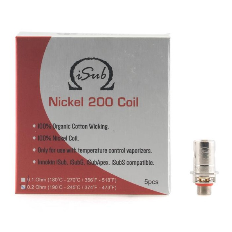 Innokin iSub Nickel 200 Coil | Pack of 5