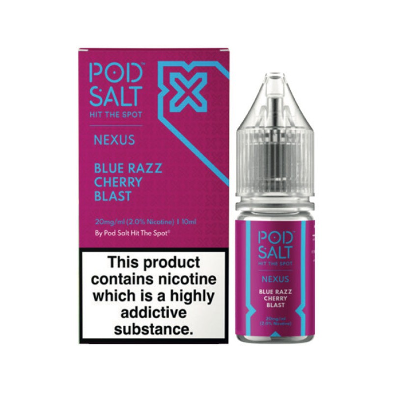 Nexus Blue Razz Cherry Blast 10ml Nic Salt E-Liqui...