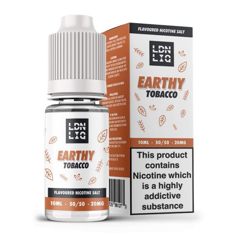 LDN LIQ Nic Salts Earthy Tobacco 10ml E-Liquid