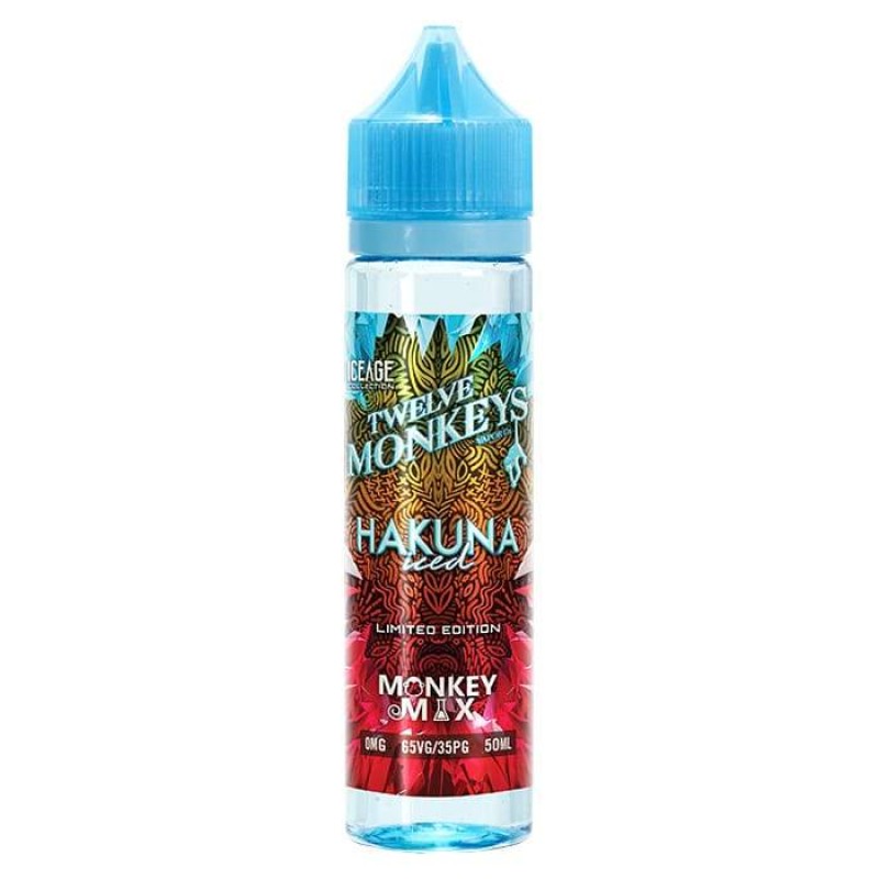 Twelve Monkeys - Ice Age Series - Hakuna Iced 50ml Short Fill E-Liquid