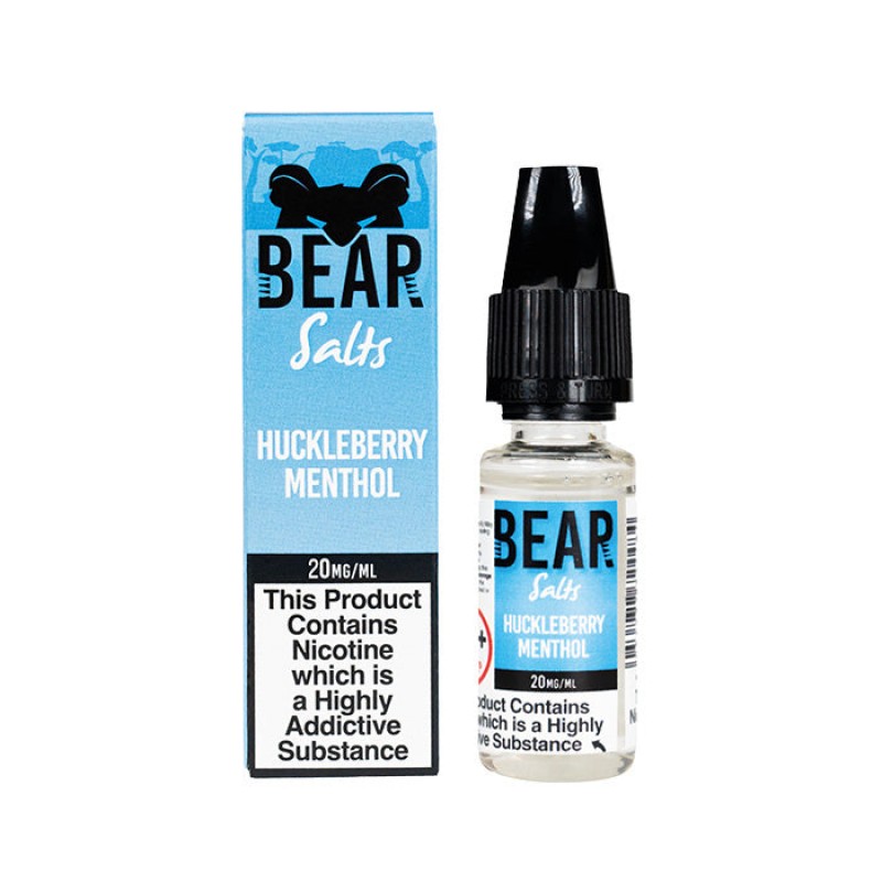 Bear Salts Huckleberry Menthol 10ml Nic Salt E-Liq...