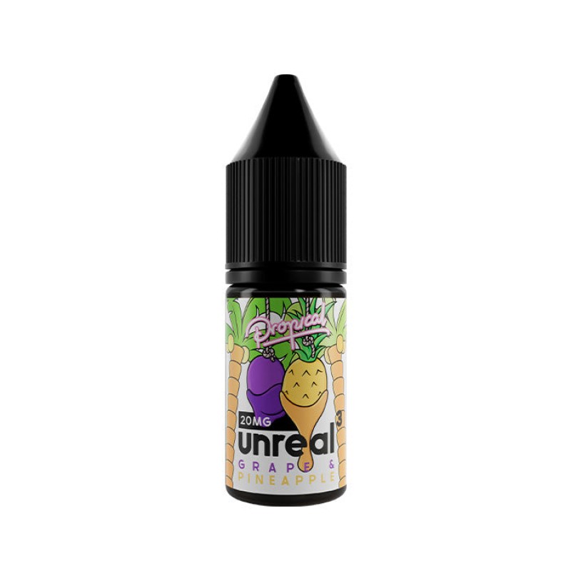 Unreal 3 Grape & Pineapple 10ml Nic Salt E-Liq...