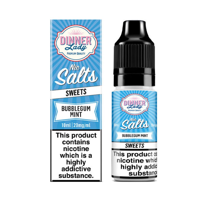 Dinner Lady Bubblegum Mint 10ml Nic Salt E-Liquid