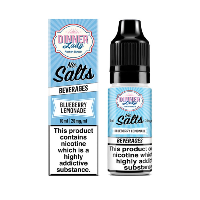 Dinner Lady Blueberry Lemonade 10ml Nic Salt E-Liq...