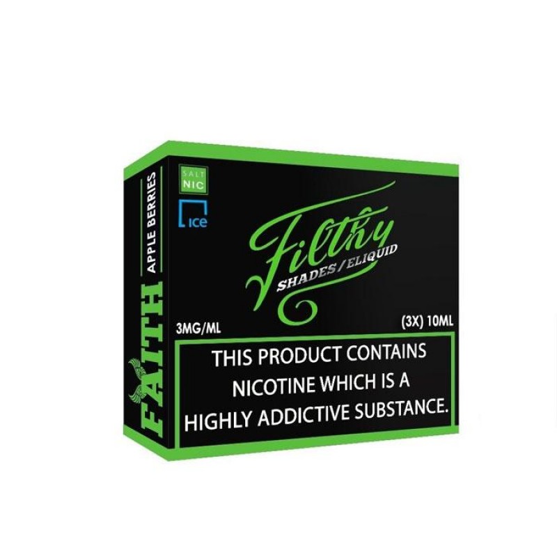 Filthy Shades -Faith 3 x 10ml E-Liquid