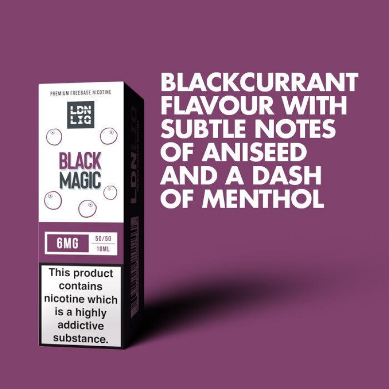 LDN LIQ Black Magic | 10ml E-Liquid | Premium Starter E-liquids