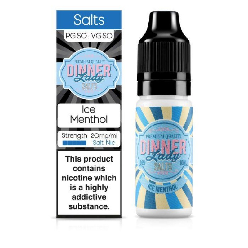 Dinner Lady - Ice Menthol 10ml Salt Nic E-Liquid