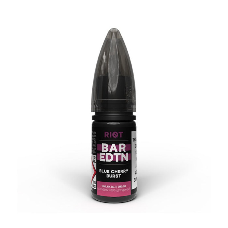 Riot Squad BAR EDTN Blue Cherry Burst 10ml Nic Salt E-Liquid