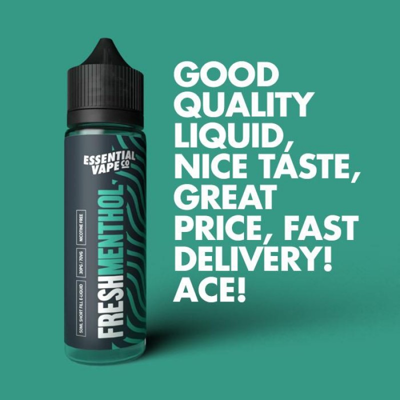 Essential Vape Co Fresh Menthol 50ml E-Liquid