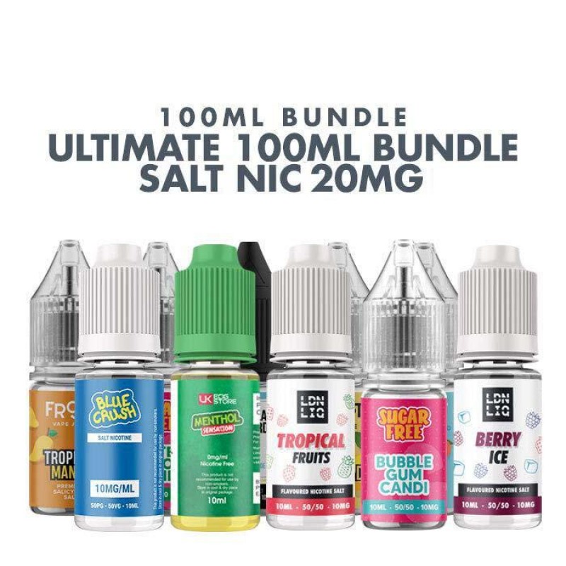 Ultimate 100ml E-liquid Bundle 20mg - Free UK Deli...