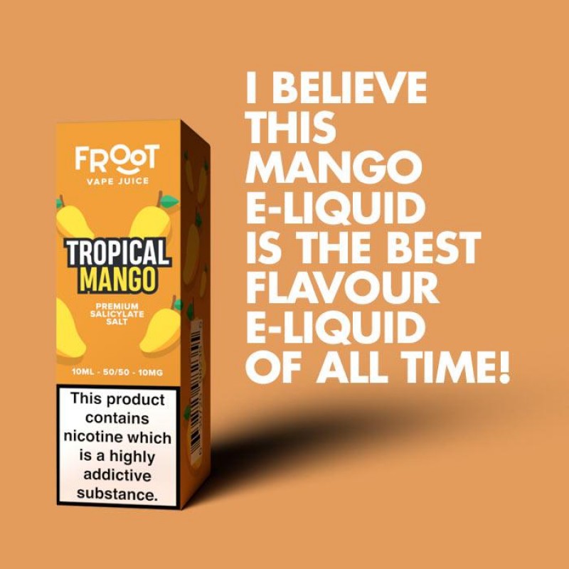 Fruut Salt Tropical Mango | 10ml Nic Salt E-Liquid
