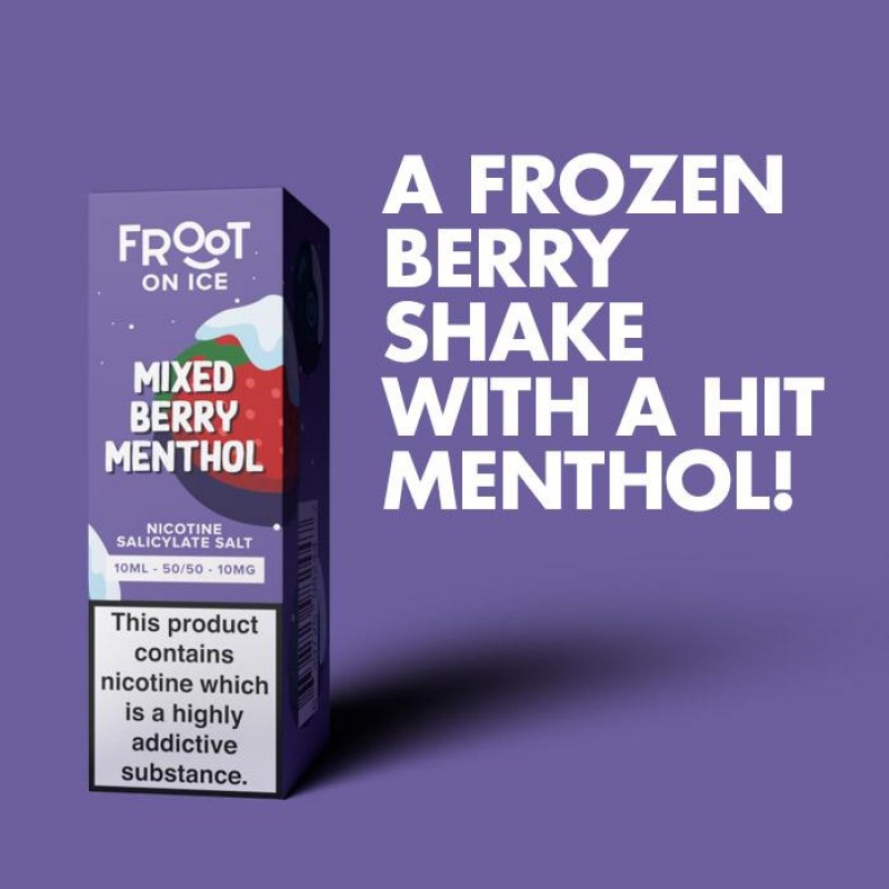 Fruut Salt On Ice Mixed Berry Menthol 10ml Nic Salt