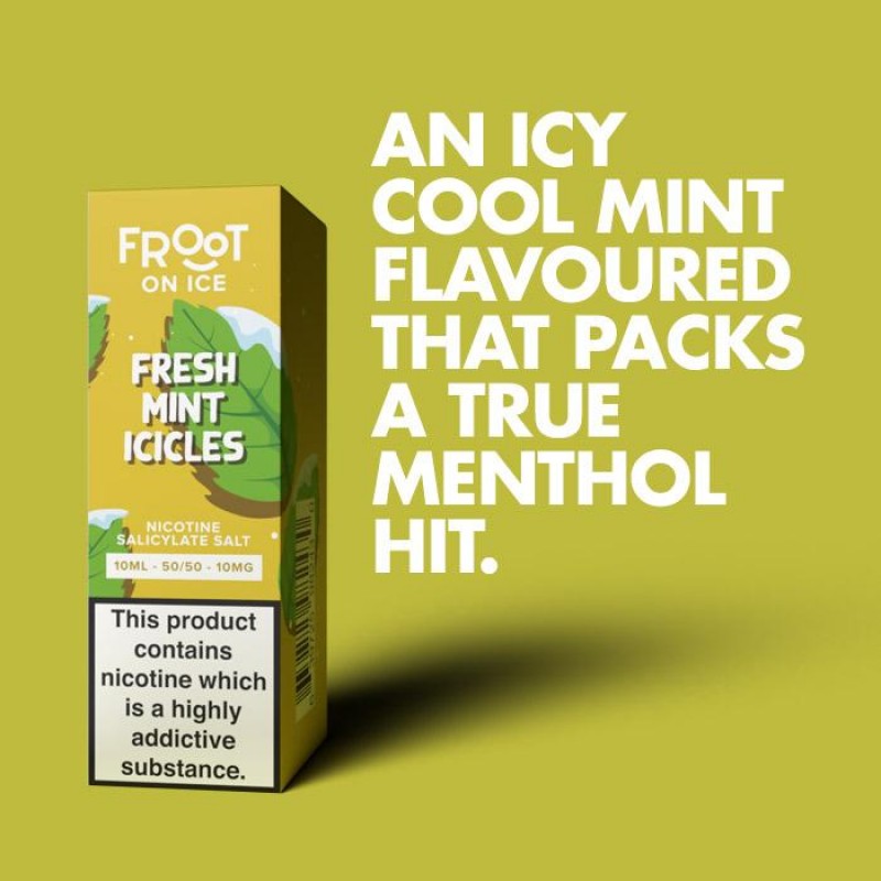 Fruut Salt On Ice Fresh Mint Icicles 10ml Nic Salt