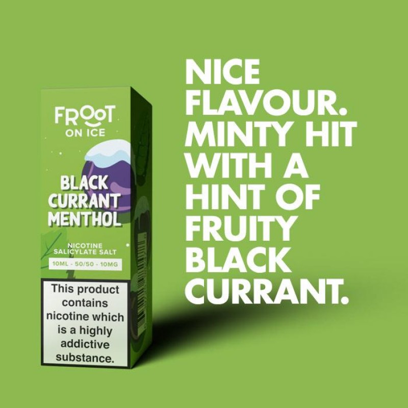 Fruut Salt On Ice Blackcurrant Menthol 10ml Nic Salt