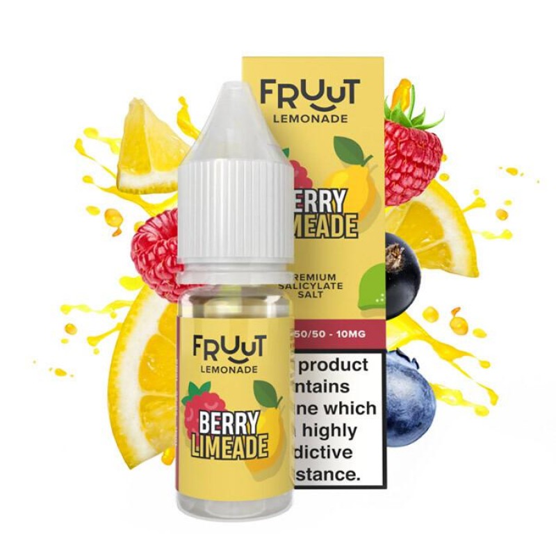 Fruut Lemonade Berry Limeade | 10ml Nicotine Salt ...