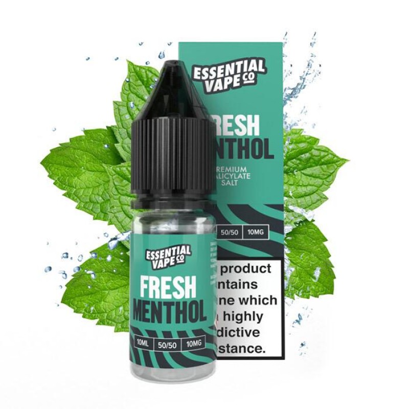 Essential Vape Co Fresh Menthol 10ml Nic Salt E-Li...