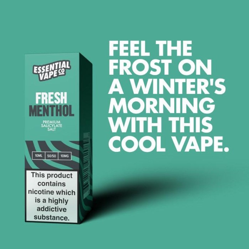 Essential Vape Co Fresh Menthol 10ml Nic Salt E-Liquid