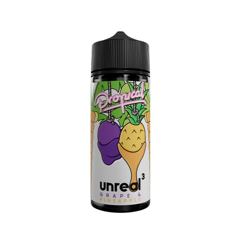 Unreal 3 Propical Grape & Pineapple 100ml Shor...