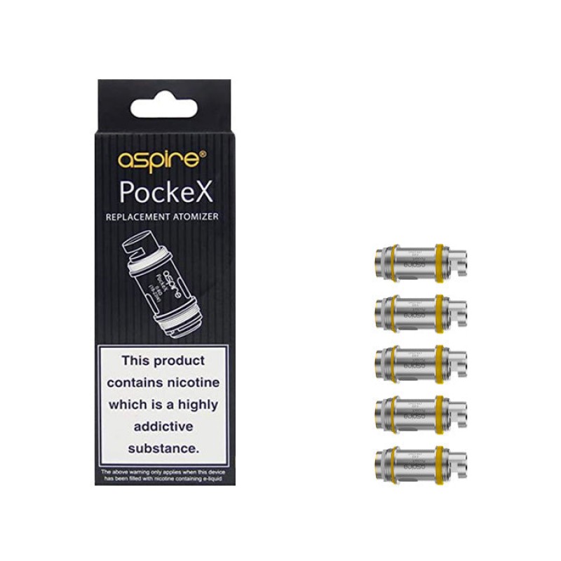 Aspire PockeX Replacement Coils | 5 Pack