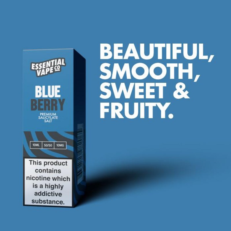 Essential Vape Co Blueberry | 10ml Nic Salt E-Liquid