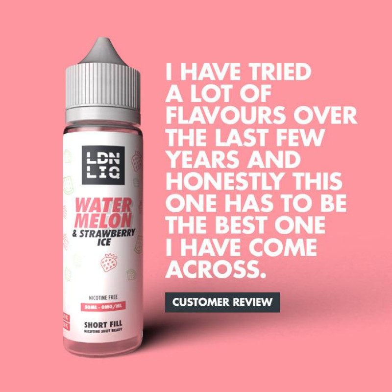 LDN LIQ Strawberry & Watermelon Ice 50ml E-Liquid