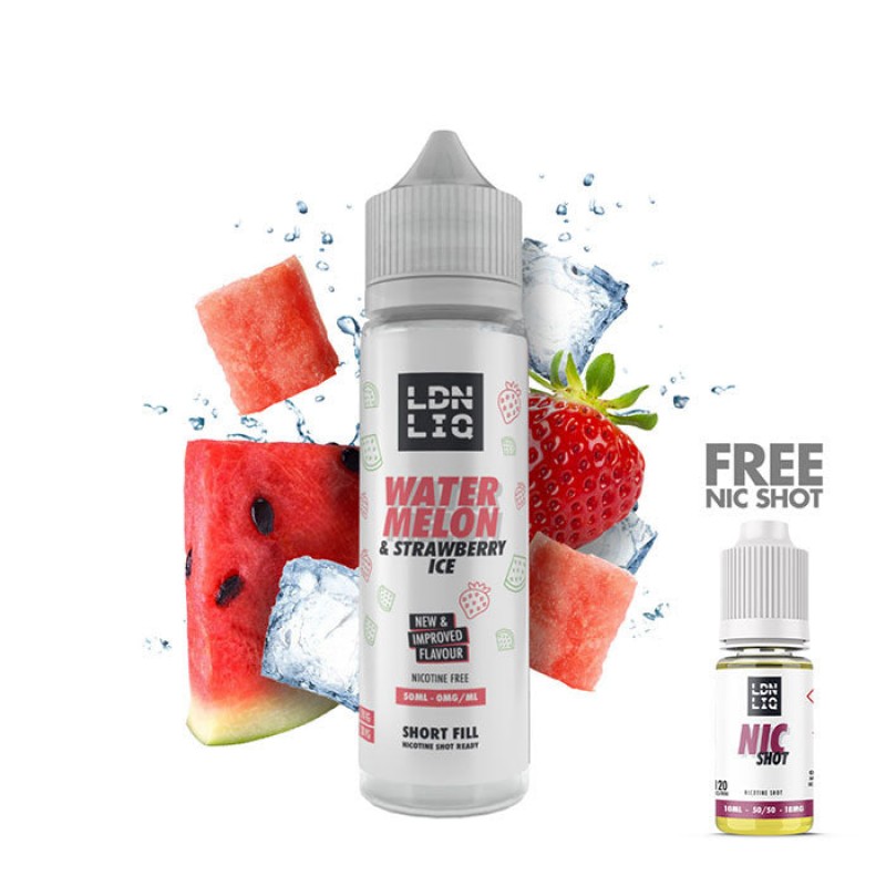 LDN LIQ Strawberry & Watermelon Ice 50ml E-Liquid