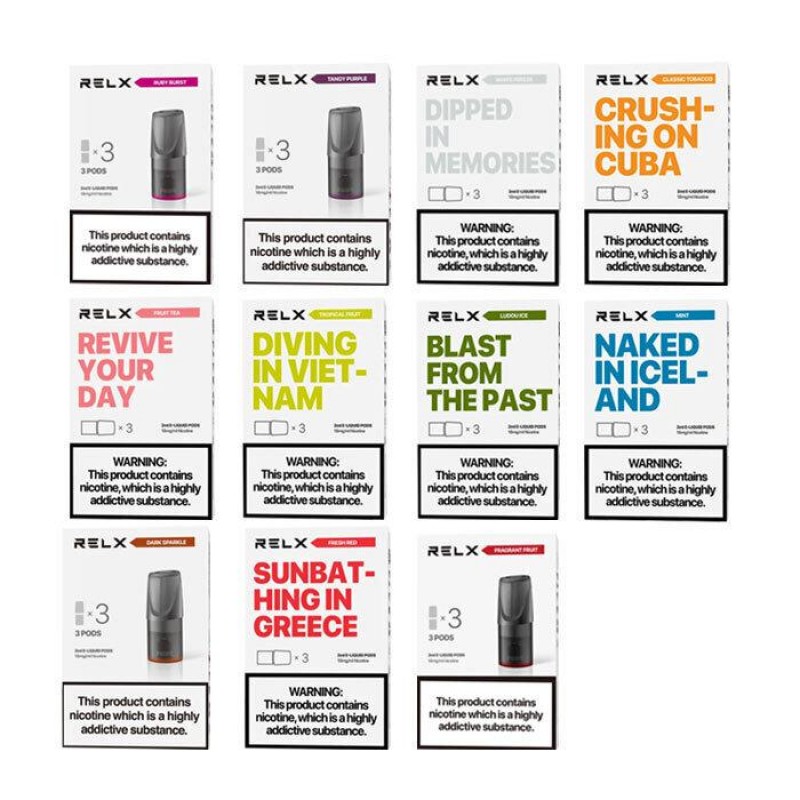 RELX Replacement 2ml Pods | Vape Pods | Next Day Delivery