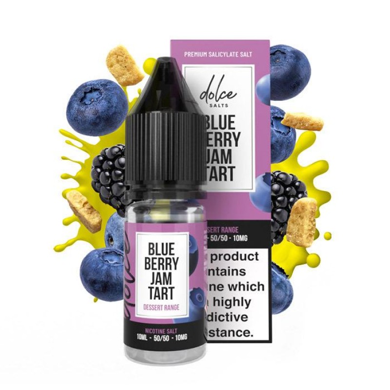 Dolce Salts Blueberry Jam Tart - 10ml Nic Salt E-L...