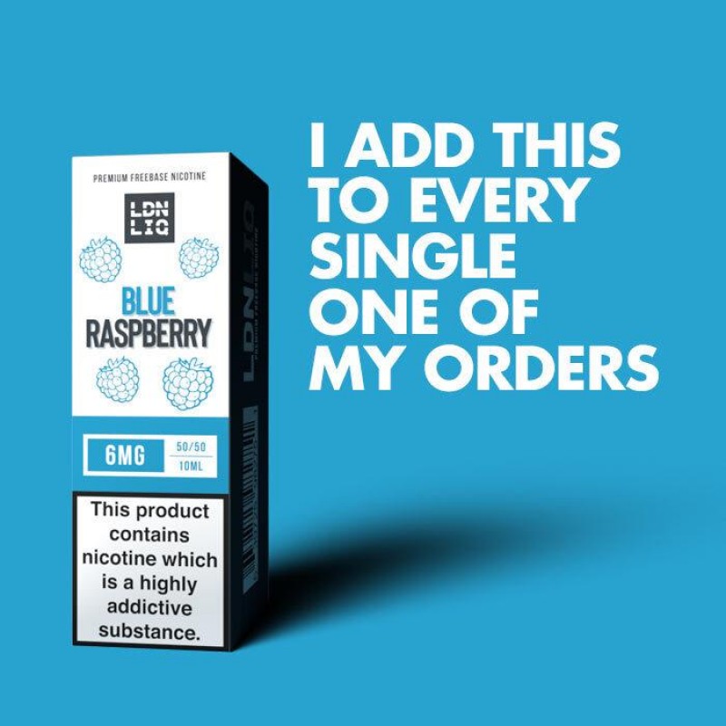 LDN LIQ Blue Raspberry | 10ml E-Liquid | Premium Starter E-liquids