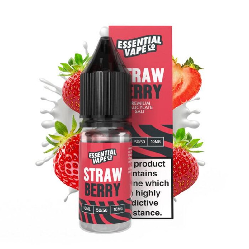 Essential Vape Co Strawberry | 10ml Nic Salt E-Liquid