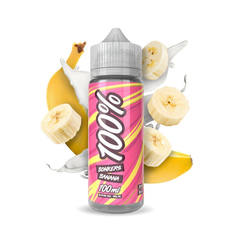 100% Bonkers Banana - 100ml Short Fill E-Liquid