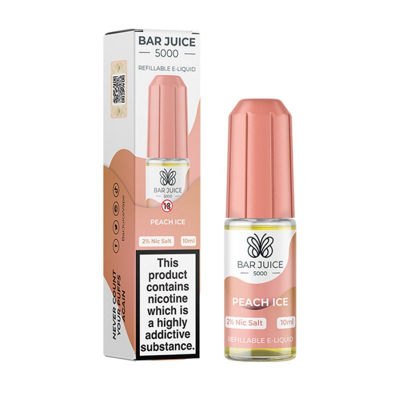 Bar Juice Peach Ice Nicotine Salt E-Liquid