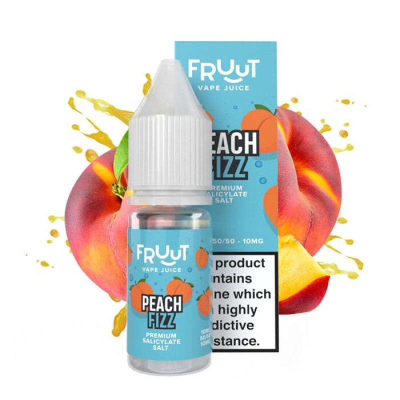 Fruut Salt Peach Fizz | 10ml Nicotine Salt E-Liquid