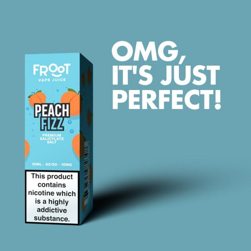 Fruut Salt Peach Fizz | 10ml Nicotine Salt E-Liquid