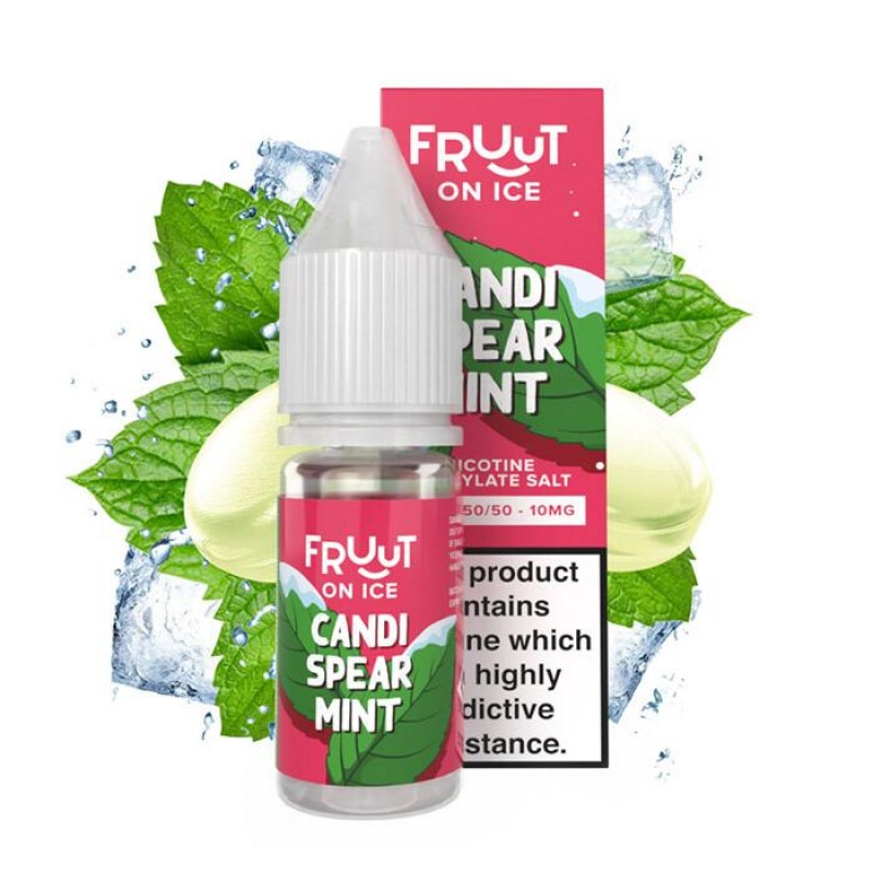 Fruut Salt On Ice Candi Spearmint 10ml Nic Salt