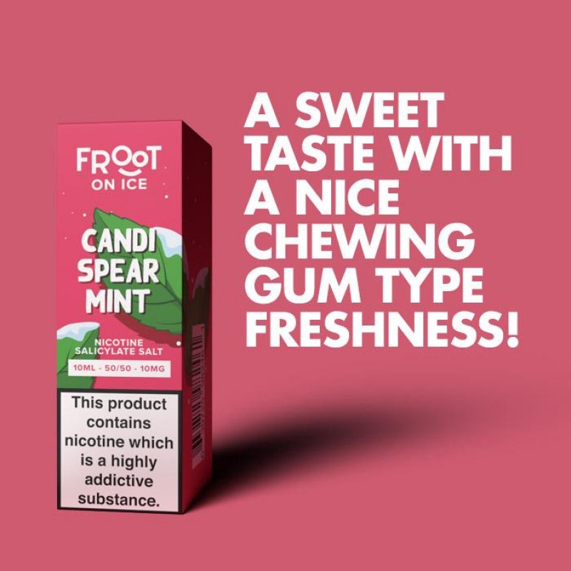 Fruut Salt On Ice Candi Spearmint 10ml Nic Salt