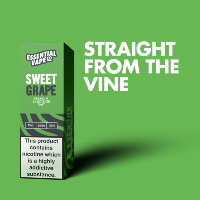 Essential Vape Co Sweet Grape 10ml Nic Salt E-Liquid