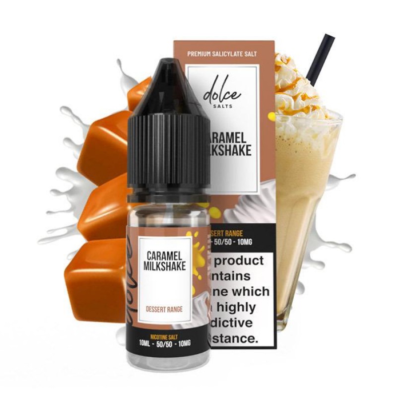 Dolce Salts Caramel Milkshake - 10ml Nic Salt E-Li...