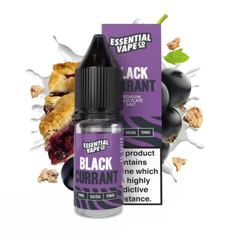 Essential Vape Co Blackcurrant | 10ml Nic Salt E J...