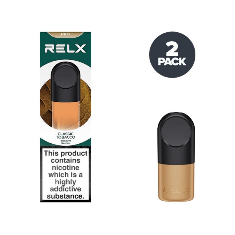 RELX Pod Pro Replacement 2ml Pods x 2 | For Relx Infinity Vape Pod Kit