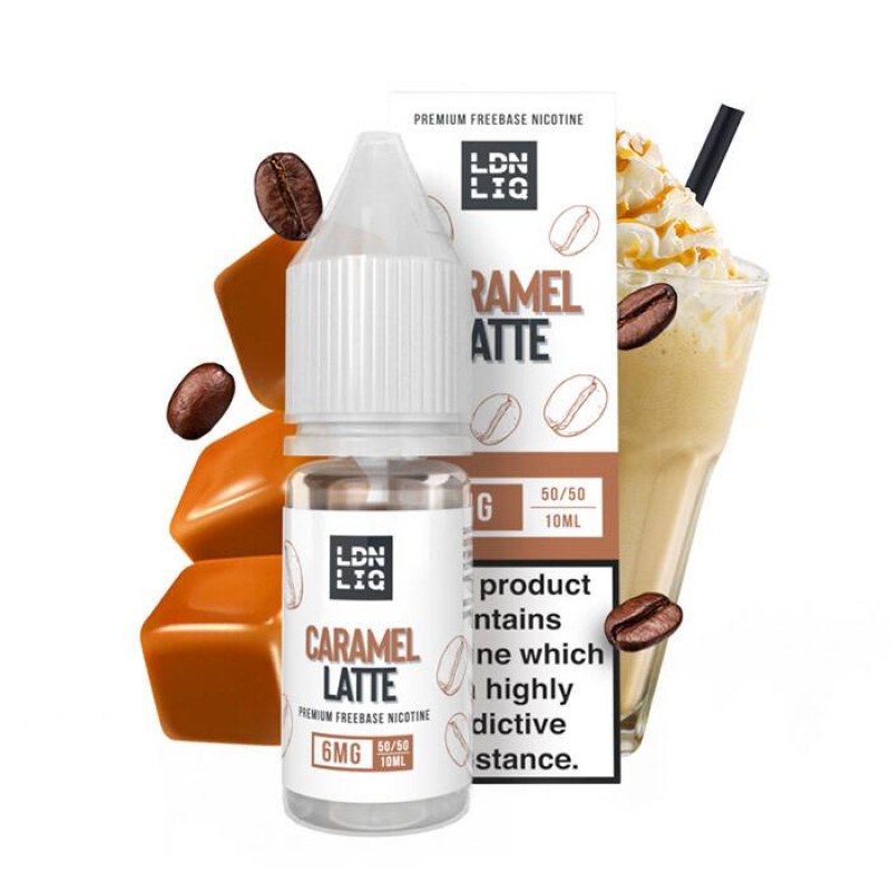 LDN LIQ Caramel Latte | 10ml E-Liquid | Premium Starter E-liquids