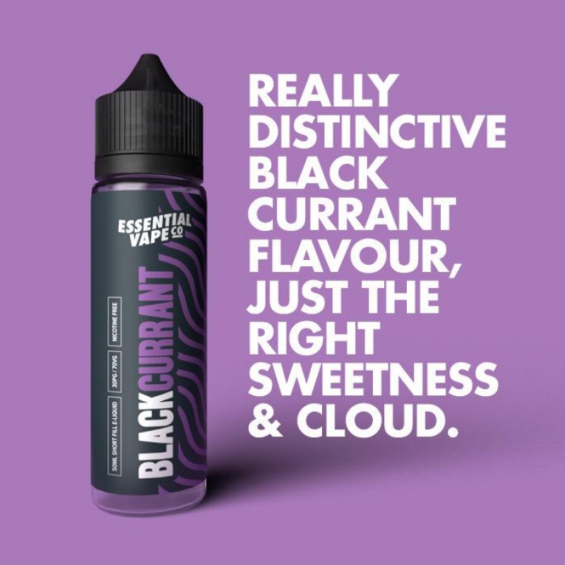 Essential Vape Co Blackcurrant 50ml E-Liquid