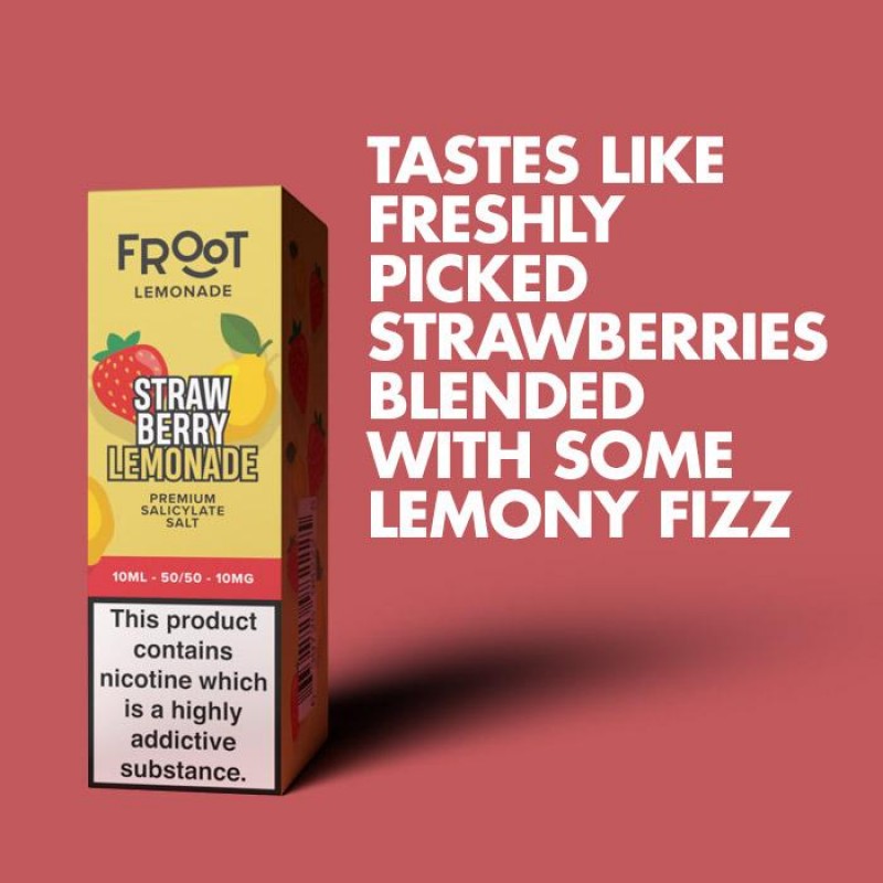 Fruut Lemonade Strawberry Lemonade | 10ml Nicotine Salt E-Liquid